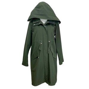 NWOT FRANK & OAK WOMEN'S THE ALPINE PARKA HOODED UTILITY COAT IN OLIVE GREEN - S